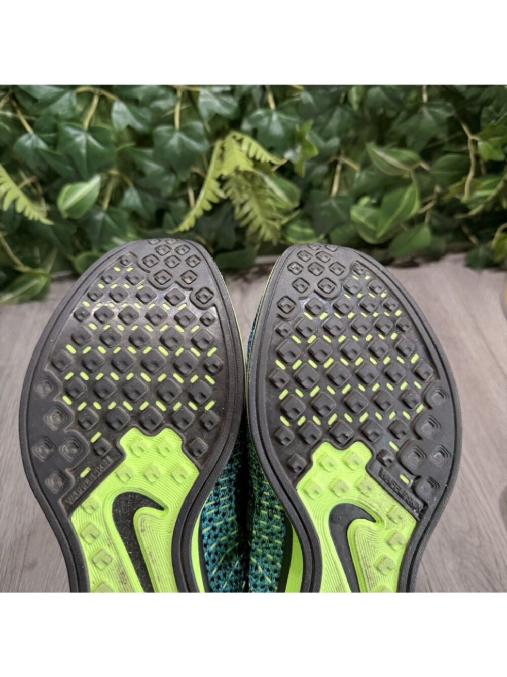 Nike Flyknit Racer Shoes Mens Size 7.5 Blue Knit Running Sneakers 526628-401 - Picture 8 of 10